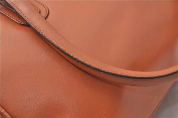 Authentic GUCCI Shoulder Hand Bag Purse Leather Brown J1280