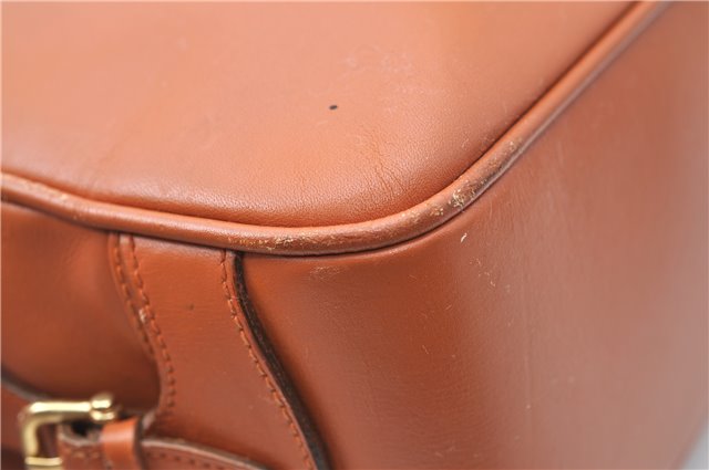 Authentic GUCCI Shoulder Hand Bag Purse Leather Brown J1280