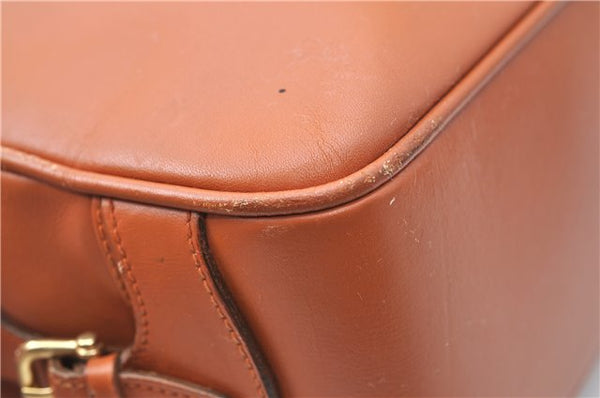 Authentic GUCCI Shoulder Hand Bag Purse Leather Brown J1280