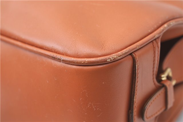 Authentic GUCCI Shoulder Hand Bag Purse Leather Brown J1280