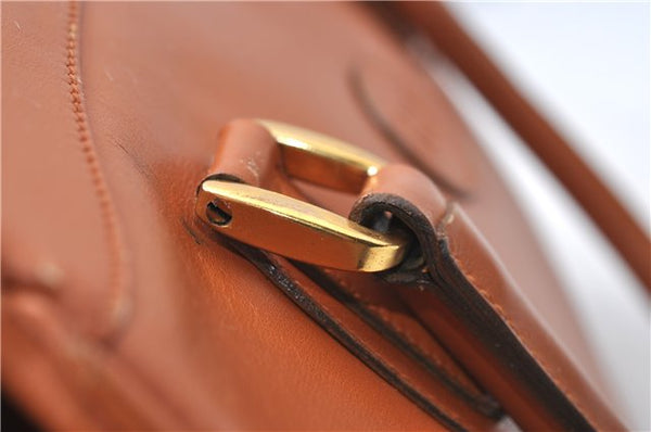 Authentic GUCCI Shoulder Hand Bag Purse Leather Brown J1280