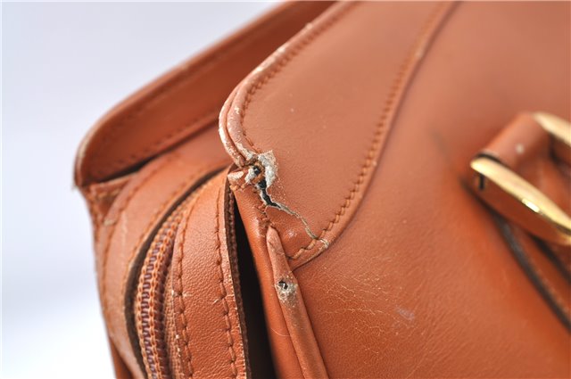 Authentic GUCCI Shoulder Hand Bag Purse Leather Brown J1280