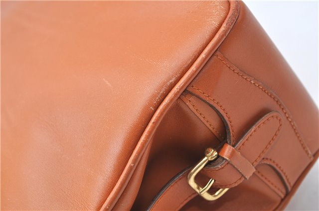 Authentic GUCCI Shoulder Hand Bag Purse Leather Brown J1280