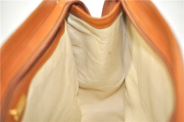 Authentic GUCCI Shoulder Hand Bag Purse Leather Brown J1280