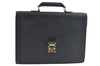 Auth Louis Vuitton Epi Serviette Ambassadeur Black Briefcase M54412 LV J1283