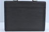 Auth Louis Vuitton Epi Serviette Ambassadeur Black Briefcase M54412 LV J1283