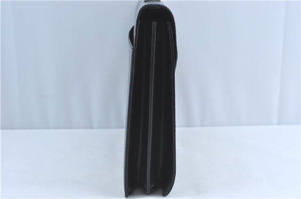 Auth Louis Vuitton Epi Serviette Ambassadeur Black Briefcase M54412 LV J1283