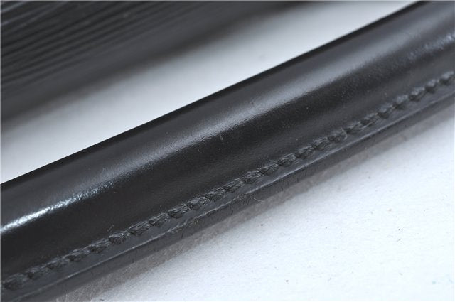 Auth Louis Vuitton Epi Serviette Ambassadeur Black Briefcase M54412 LV J1283