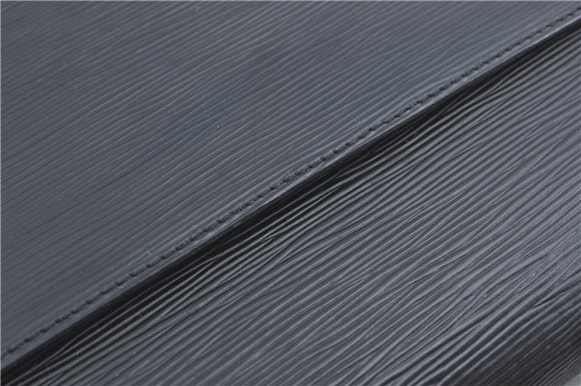 Auth Louis Vuitton Epi Serviette Ambassadeur Black Briefcase M54412 LV J1283