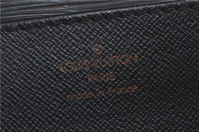 Auth Louis Vuitton Epi Serviette Ambassadeur Black Briefcase M54412 LV J1283