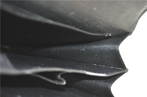 Auth Louis Vuitton Epi Serviette Ambassadeur Black Briefcase M54412 LV J1283