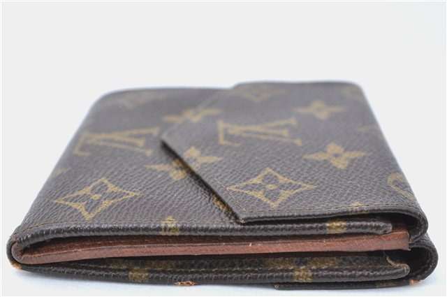 Auth Louis Vuitton Monogram Porte Monnaie Billets Bifold Wallet M61660 LV J1286