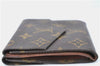 Auth Louis Vuitton Monogram Porte Monnaie Billets Bifold Wallet M61660 LV J1286