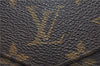 Auth Louis Vuitton Monogram Porte Monnaie Billets Bifold Wallet M61660 LV J1286