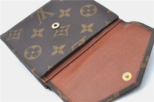 Auth Louis Vuitton Monogram Porte Monnaie Billets Bifold Wallet M61660 LV J1286