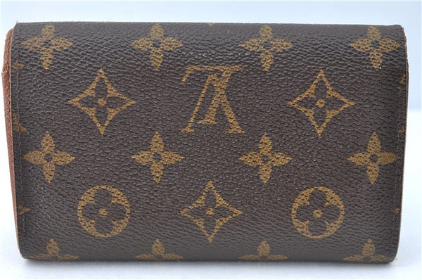 Auth Louis Vuitton Monogram Porte Monnaie Billets Tresor Wallet M61730 LV J1288