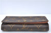 Auth Louis Vuitton Monogram Porte Monnaie Billets Tresor Wallet M61730 LV J1288