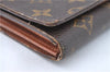 Auth Louis Vuitton Monogram Porte Monnaie Billets Tresor Wallet M61730 LV J1288