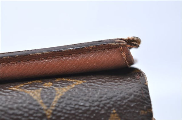 Auth Louis Vuitton Monogram Porte Monnaie Billets Tresor Wallet M61730 LV J1288