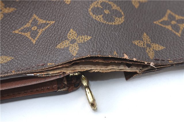 Auth Louis Vuitton Monogram Porte Monnaie Billets Tresor Wallet M61730 LV J1288