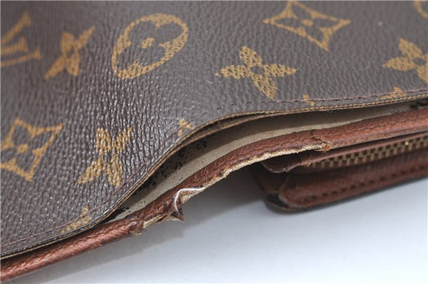 Auth Louis Vuitton Monogram Porte Monnaie Billets Tresor Wallet M61730 LV J1288