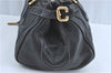 Authentic Chloe Paddington Leather Shoulder Hand Bag Purse Black J1295