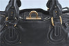 Authentic Chloe Paddington Leather Shoulder Hand Bag Purse Black J1295