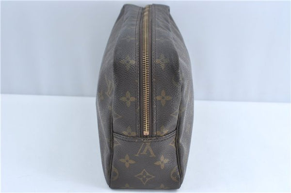 Auth Louis Vuitton Monogram Trousse Toilette 28 Clutch Hand Bag M47522 LV J1296