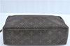 Auth Louis Vuitton Monogram Trousse Toilette 28 Clutch Hand Bag M47522 LV J1296