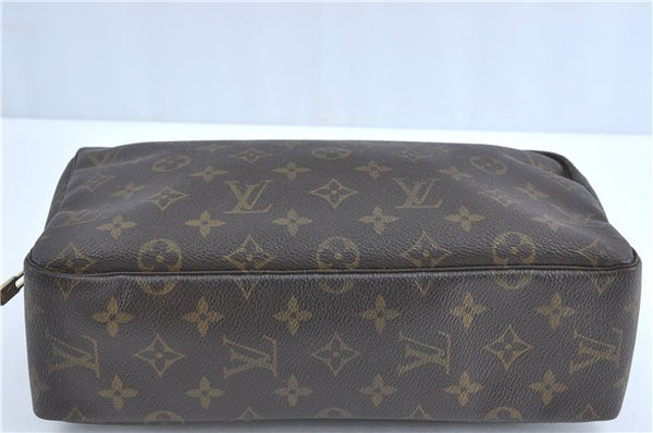 Auth Louis Vuitton Monogram Trousse Toilette 28 Clutch Hand Bag M47522 LV J1296