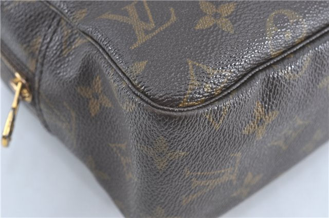 Auth Louis Vuitton Monogram Trousse Toilette 28 Clutch Hand Bag M47522 LV J1296