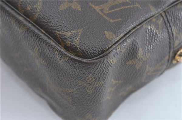 Auth Louis Vuitton Monogram Trousse Toilette 28 Clutch Hand Bag M47522 LV J1296