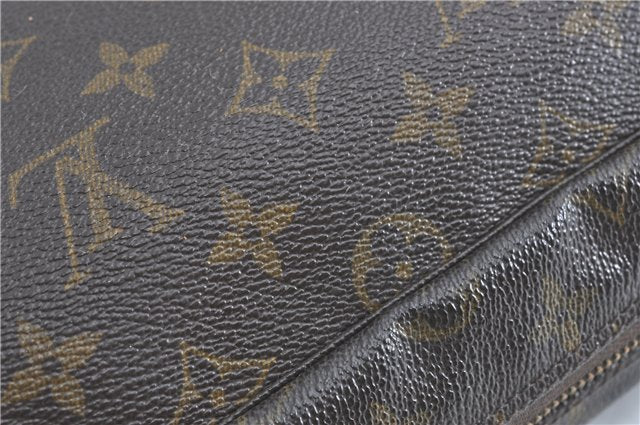 Auth Louis Vuitton Monogram Trousse Toilette 28 Clutch Hand Bag M47522 LV J1296