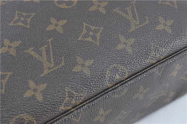 Auth Louis Vuitton Monogram Trousse Toilette 28 Clutch Hand Bag M47522 LV J1296