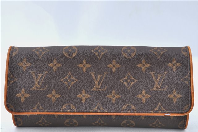 Authentic Louis Vuitton Monogram Pochette Twin GM Shoulder Bag M51852 LV J1297