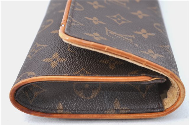 Authentic Louis Vuitton Monogram Pochette Twin GM Shoulder Bag M51852 LV J1297