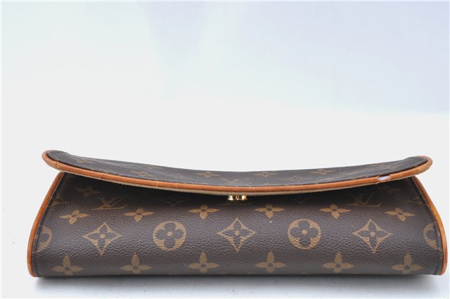 Authentic Louis Vuitton Monogram Pochette Twin GM Shoulder Bag M51852 LV J1297