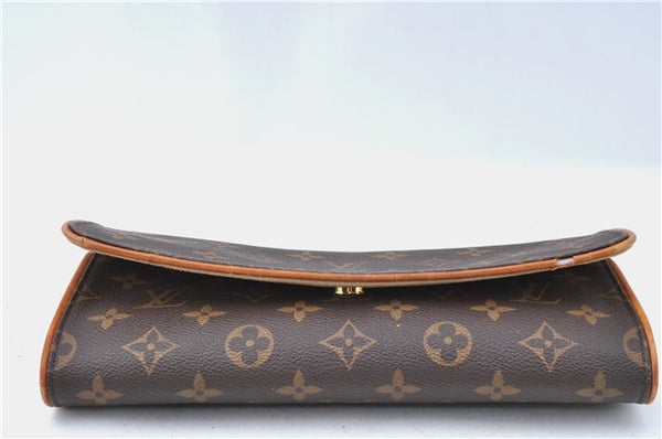 Authentic Louis Vuitton Monogram Pochette Twin GM Shoulder Bag M51852 LV J1297