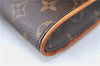 Authentic Louis Vuitton Monogram Pochette Twin GM Shoulder Bag M51852 LV J1297