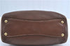 Authentic MIU MIU Leather Shoulder Hand Bag Purse Brown J1299