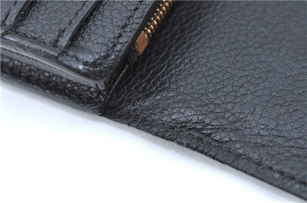 Louis Vuitton Monogram Empreinte Portefeuille Sarah Wallet M61182 Black J1302