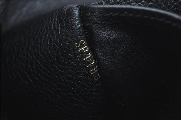 Louis Vuitton Monogram Empreinte Portefeuille Sarah Wallet M61182 Black J1302