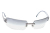 Authentic CHANEL Sunglasses Titanium CC Logos CoCo Mark 4051 Gray J1314