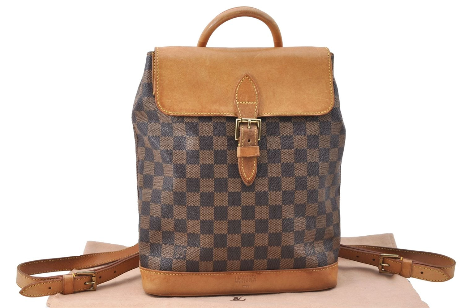 Authentic Louis Vuitton Damier Arlequin Backpack N99038 LV J1323