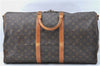 Auth Louis Vuitton Monogram Keepall Bandouliere 55 Boston Bag M41414 LV J1329