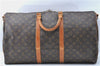 Auth Louis Vuitton Monogram Keepall Bandouliere 55 Boston Bag M41414 LV J1329