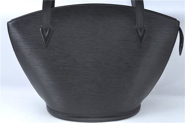 Auth Louis Vuitton Epi Saint Jacques Shopping Shoulder Bag Black M52262 LV J1330