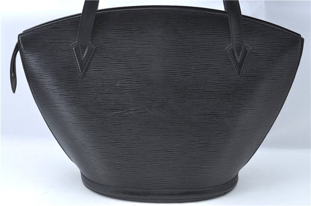 Auth Louis Vuitton Epi Saint Jacques Shopping Shoulder Bag Black M52262 LV J1330