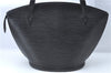 Auth Louis Vuitton Epi Saint Jacques Shopping Shoulder Bag Black M52262 LV J1330