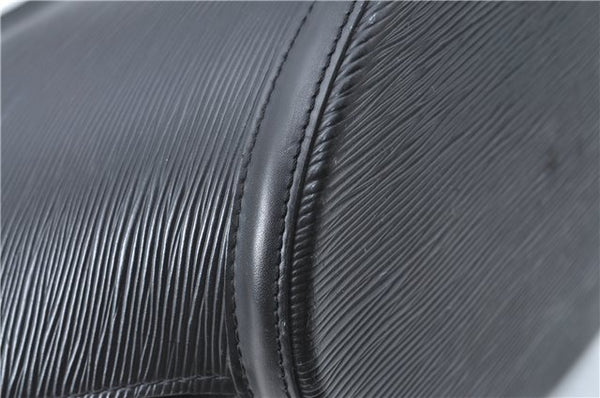 Auth Louis Vuitton Epi Saint Jacques Shopping Shoulder Bag Black M52262 LV J1330